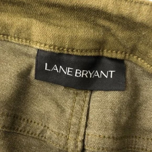 Lane Bryant Olive High-Wasted Skinny Jeans Size 16 - Picture 3 of 3